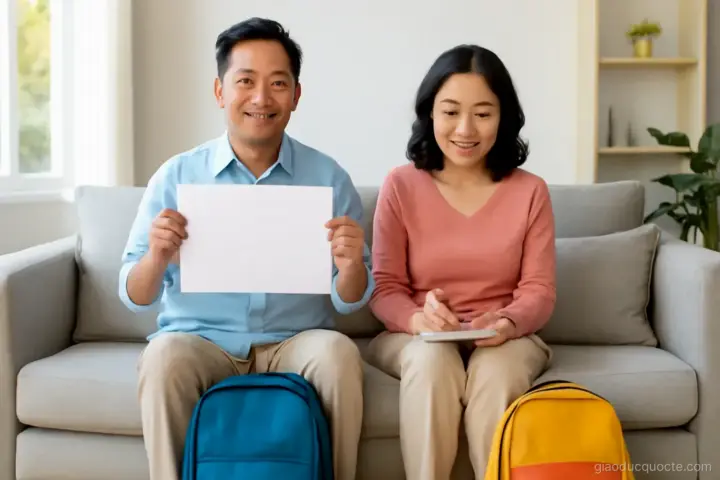 Hai con cùng học hệ quốc tế: lập ngân sách khi các mốc chồng nhau